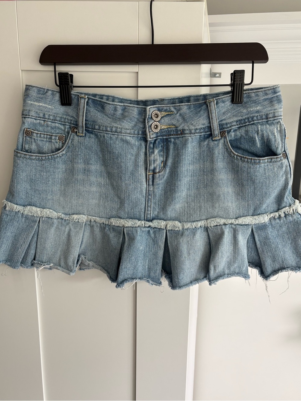 Garage Y2k Light Blue Denim Mini Skirt